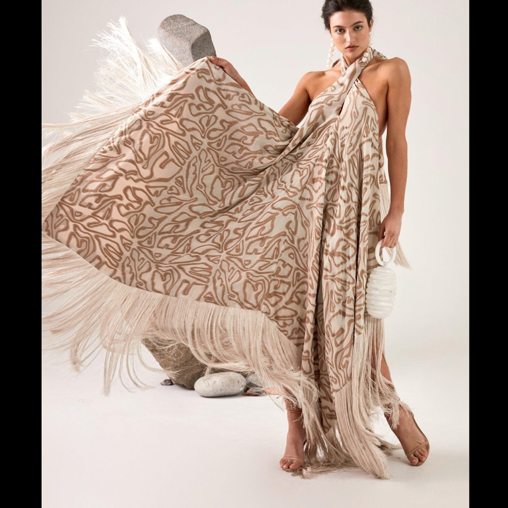 MatchesFashion Cult Gaia Ali Fringe Dress XS